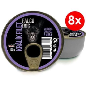 FALCO DOG 120 g králik filet, 8 ks (8594025083718)