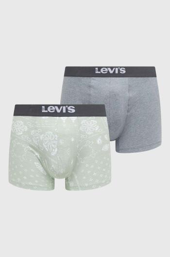 Boxerky Levi's 2-pak pánske, zelená farba