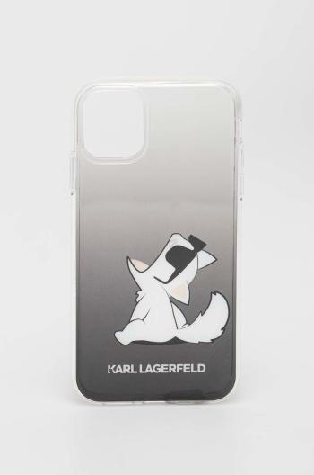Puzdro na mobil Karl Lagerfeld iPhone 11 6,1"/ Xr čierna farba