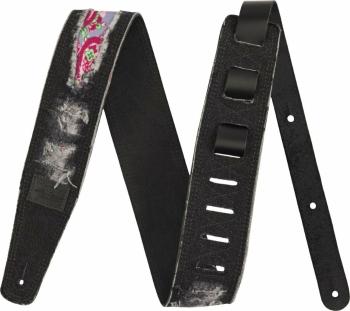 Fender Wrangler Ripped Paisley Denim Strap Black