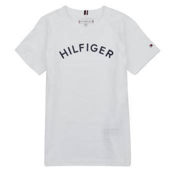 Tommy Hilfiger  U HILFIGER ARCHED TEE  Tričká s krátkym rukávom Biela