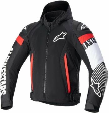 Alpinestars Zaca Air Jacket Black/White/Red Fluo 3XL Textilná bunda