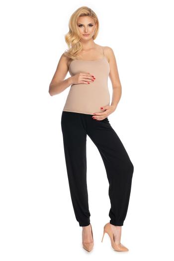 Čierne tehotenské nohavice 0176