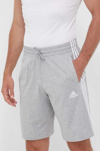 Šortky adidas pánske, šedá farba, melanžové