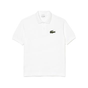 Lacoste  Unisex Loose Fit Polo - Blanc  Tričká a polokošele Biela