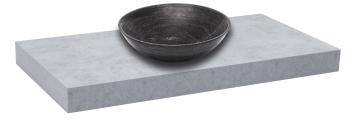 Doska pod umývadlo bez umývadla Naturel Dolce 100x8x50 cm beton mat DO10050BE