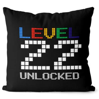 Vankúš Level unlocked (vek: 22, Velikost: 55 x 55 cm)