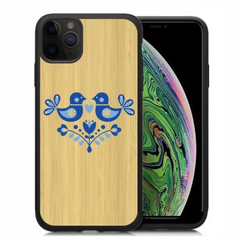 BAMBOO Drevený kryt Apple iPhone 11 Pro FOLK (076)