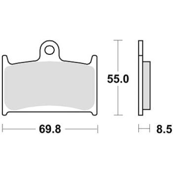 Braking brzdové doštičky (sinterová zmes CM55) (2 ks) M501 – 204 (M501-204)