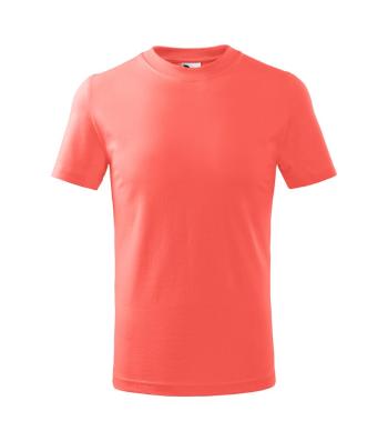MALFINI Detské tričko Basic - Korálová | 134 cm (8 rokov)