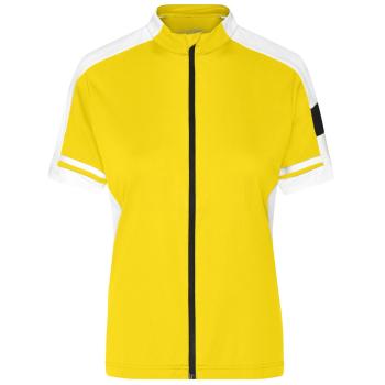 James & Nicholson Dámsky cyklistický dres JN453 - Slnečná žltá | M