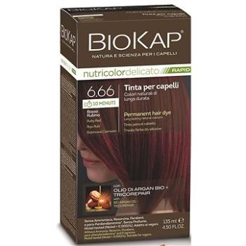 BIOKAP Delicato Rapid Farba na vlasy – 6.66 Rubínovo-červená 135 ml (8030243021182)