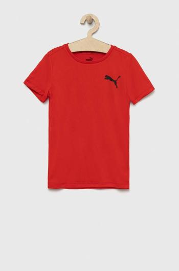 Detské tričko Puma ACTIVE Small Logo Tee B červená farba, s potlačou