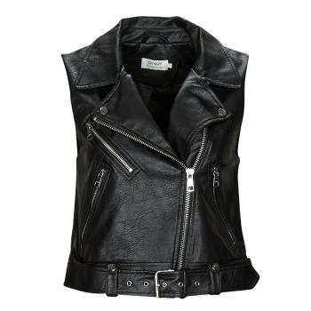 Only  ONLVERA FAUX LEATHER WAISTCOAT  Kožené bundy Čierna