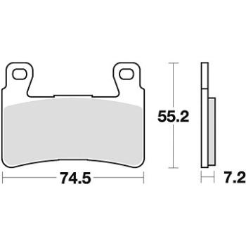 Braking brzdové doštičky (semi-metalická zmes CM66) (2 ks) M501 – 298 (M501-298)