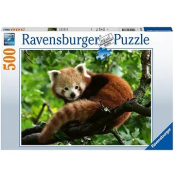 Ravensburger Puzzle 173815 Panda Červená 500 Dielikov (4005556173815)