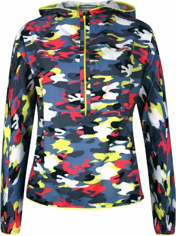 Callaway Womens 1/2 Zip Multi-Colour Camo Hoodie Peacoat M