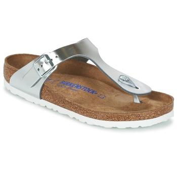 Birkenstock  GIZEH SFB  Žabky Strieborná