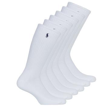 Polo Ralph Lauren  Vysoké ponožky ASX110 6PK CR PP-CREW-6 PACK  Biela