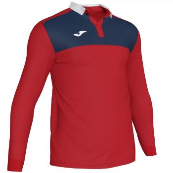 POLO SHIRT WINNER II RED-DARK NAVY L/S XS