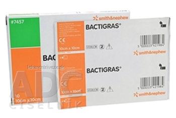BACTIGRAS Krytie na rany 10x10cm, antiseptické tylové krytie s chlórhexidín acetátom 1x10 ks