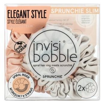 InvisiBobble Sprunchie Slim Bella Chrome Duo gumička do vlasov