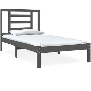 Rám postele sivý masívne drevo 75 × 190 cm Small Single, 3104310