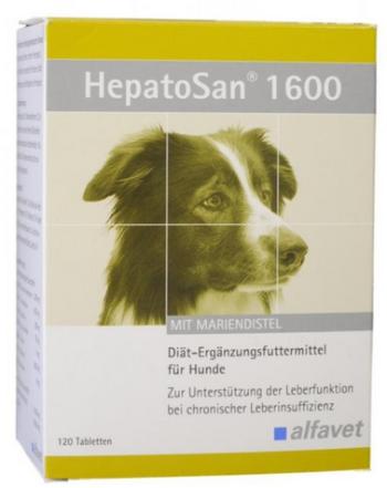 HepatoSan 1600mg na podporu funkcie pečene pre psy 32tbl