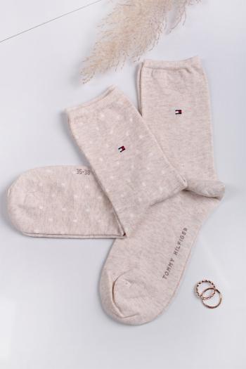 Béžové ponožky Sock Dot - dvojbalenie