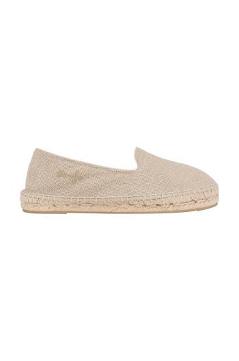 Espadrilky Manebi Flat Espadrilles béžová farba, O 7.1 N0