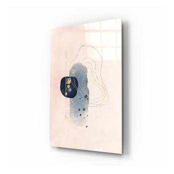 Sklenený obraz Insigne Abstract Beige, 46 x 72 cm