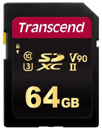 TRANSCEND SDXC karta 64GB 700S, UHS-II U3 Class 10 (R:285/W:180 MB/s)