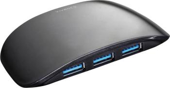 Vivanco IT-USB3HUB4PWR 4 porty USB 3.0 hub  čierna