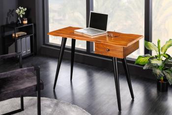 LuxD Dizajnový písací stôl Kaniesa 110 cm akácia