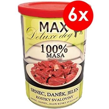 MAX deluxe srnec, daniel, jeleň 400 g, 6 ks (8594025082797)