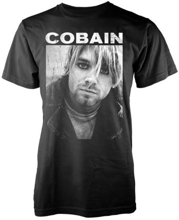 Kurt Cobain Tričko Kurt B/W Black L