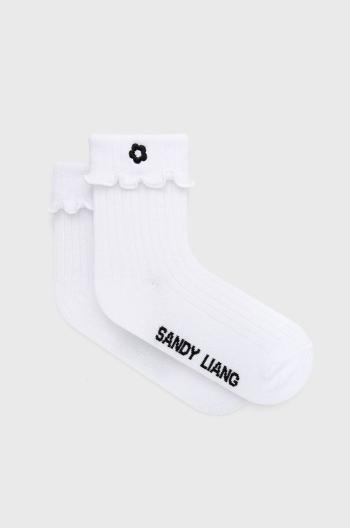 Ponožky Vans X Sandy Liang dámske, biela farba