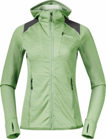 Bergans Outdoorová mikina Rabot Active Mid Hood Jacket Women Light Jade Green XS