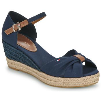 Tommy Hilfiger  BASIC OPEN TOE MID WEDGE  Espadrilky Námornícka modrá