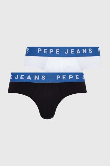 Slipy Pepe Jeans 2-pak pánske, biela farba