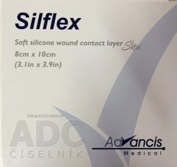 Silflex krytie na rany nepriľnavé 8x10 cm, 1x10 ks