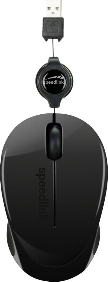 SpeedLink BEENIE Wi-Fi myš USB optická čierna 3 null 1200 dpi s káblovým vozíkom