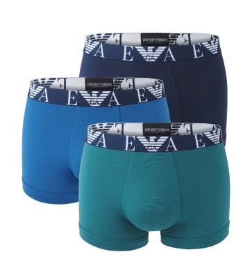 EMPORIO ARMANI - boxerky 3PACK stretch cotton marin & mediter - limited edition-M (81-85 cm)