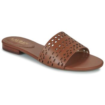 Lauren Ralph Lauren  ANDEE-SANDALS-FLAT SANDAL  Šľapky Hnedá