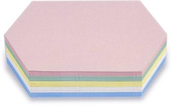 Magnetoplan 112502410 moderačné karta ružová, zelená, žltá, biela, modrá plást, šesťuholníkový 297 mm x 165 mm  250 ks /