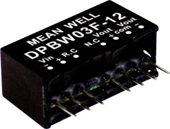 Mean Well DPBW03G-05 DC / DC menič napätia, modul   300 mA 3 W Počet výstupov: 2 x