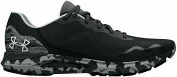 Under Armour Men's UA HOVR Sonic 6 Camo Running Shoes Black/Black/Gray Mist 42