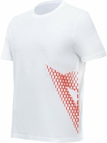 Dainese T-Shirt Big Logo White/Fluo Red 3XL Tričko