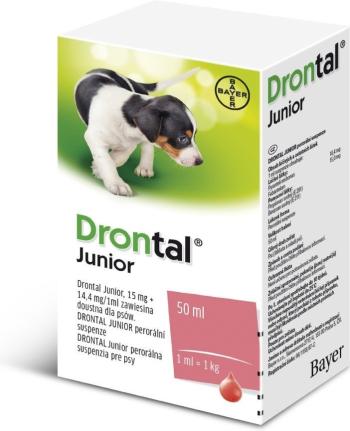 Drontal Junior perorálna suspenzia pre psy 1x50 ml