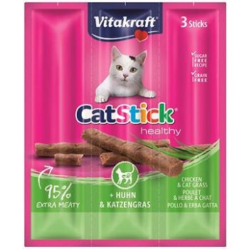 Vitakraft Cat Stick pochúťka kura/tráva, 3× 6 g (4008239588968)